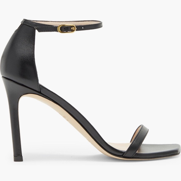 Stuart Weitzman Amelina Heeled Sandal Black 5.5 Brand New No Tags - Picture 5 of 7
